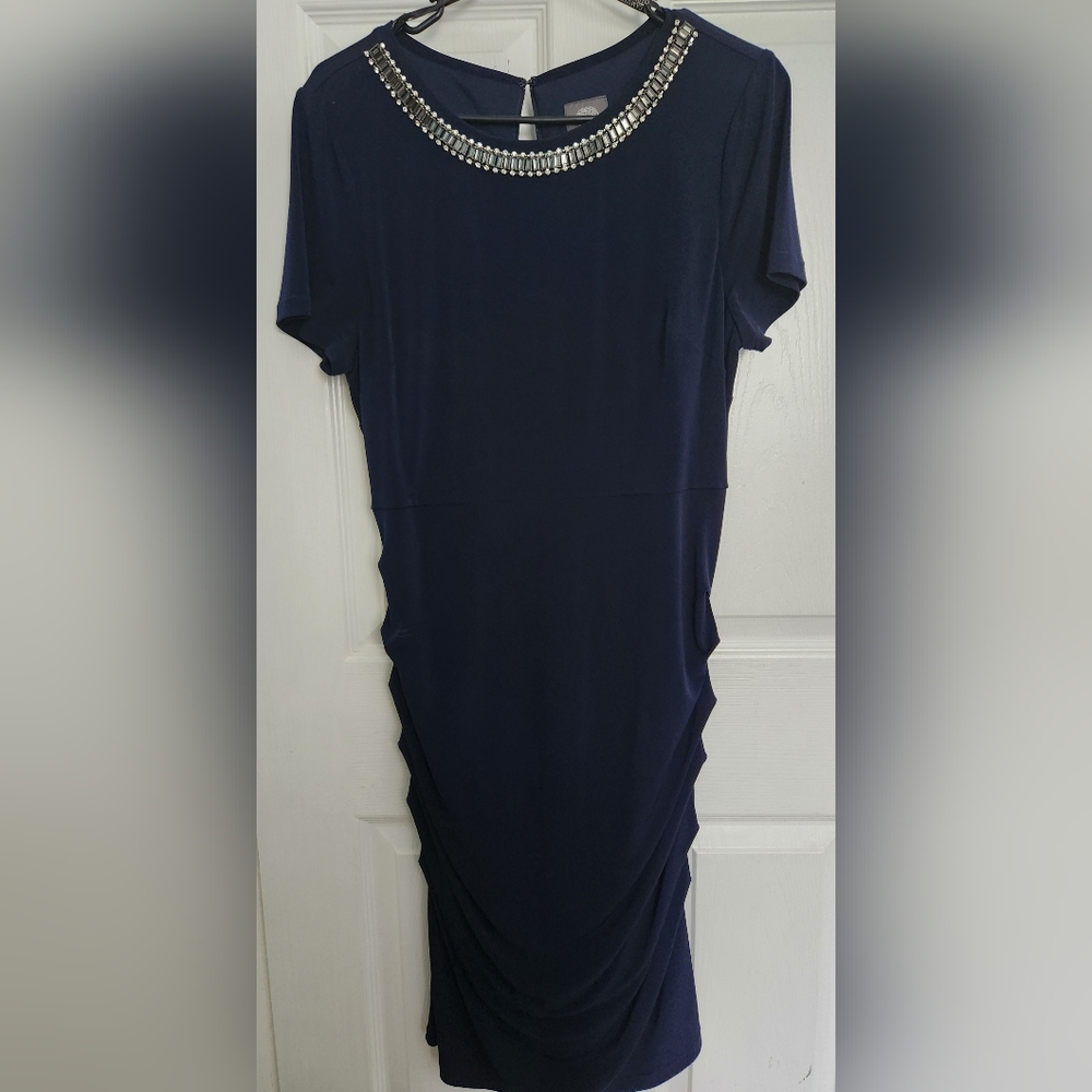 Vince Camuto Blue Sheath Mini Dress